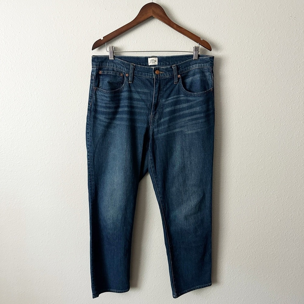 J. Crew Slim Boyfriend Jeans Dark Ridgefield Wash Women's Size 31 27" inseam